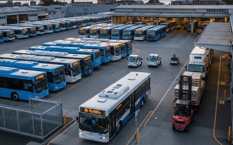 Fleet manager reviewing eCoachManager performance dashboard