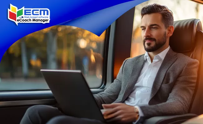 thumbnail corporate employees travelling by VIP coach to event, B2B contracts, Christmas prenuptial shoot