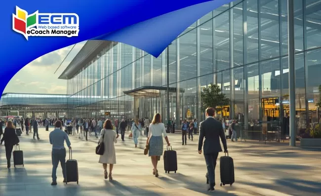 thumbnail tourists arriving at Heathrow airport, UK tourist arrivals, UK group travel